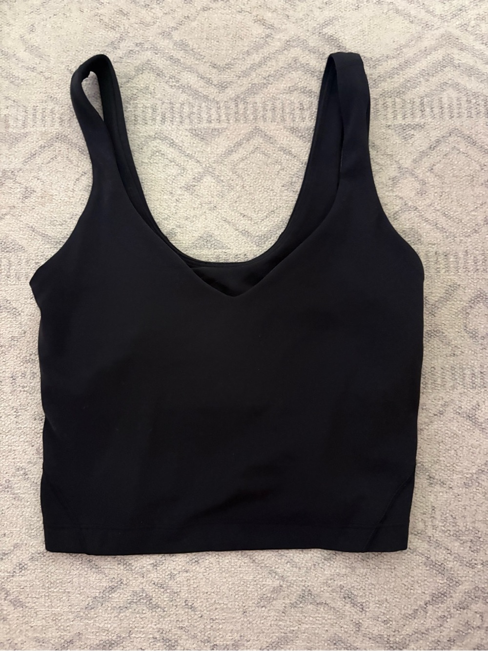 Lululemon black align cropped tank